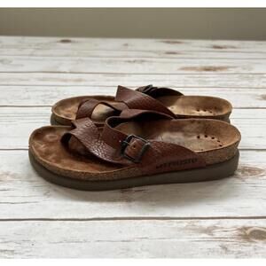 Mephisto Leather Brown Leather Sandals Size 36 (US5.5-6)